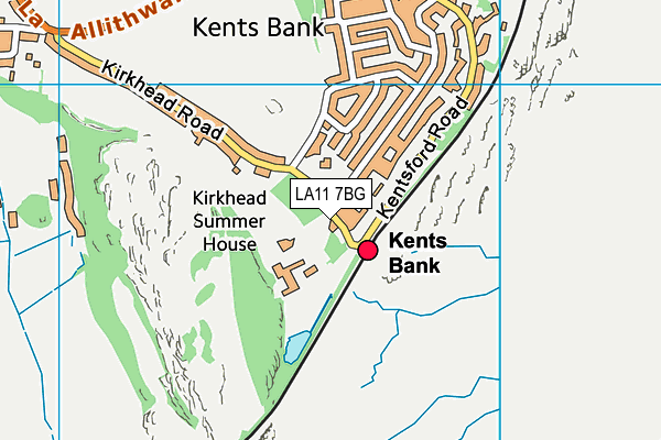 Abbot Hall Leisure Club map (LA11 7BG) - OS VectorMap District (Ordnance Survey)