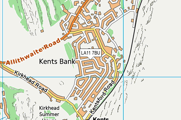 LA11 7BU map - OS VectorMap District (Ordnance Survey)