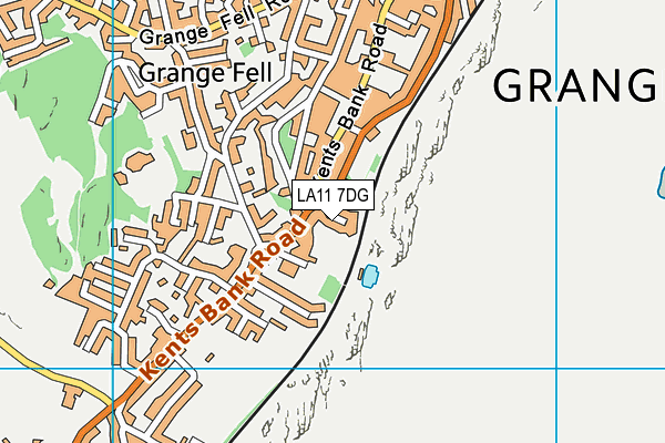 LA11 7DG map - OS VectorMap District (Ordnance Survey)