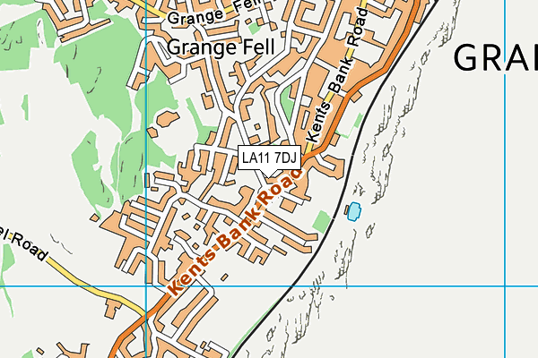 LA11 7DJ map - OS VectorMap District (Ordnance Survey)