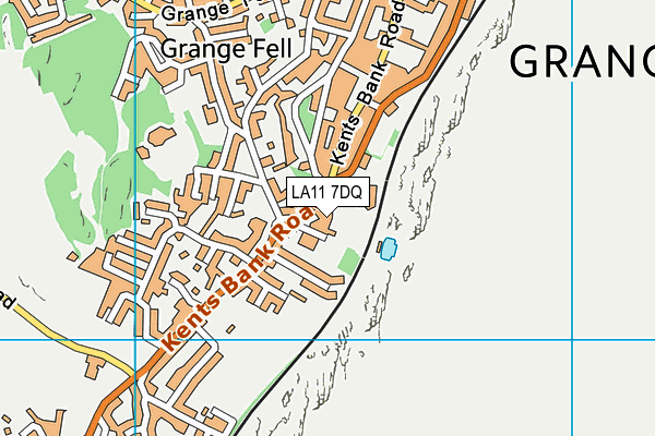 LA11 7DQ map - OS VectorMap District (Ordnance Survey)