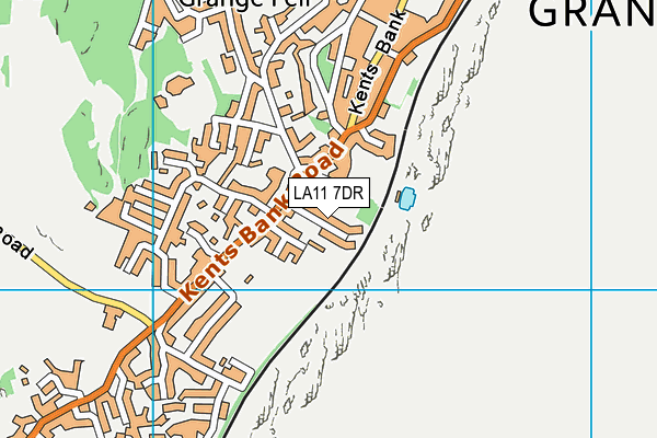 LA11 7DR map - OS VectorMap District (Ordnance Survey)