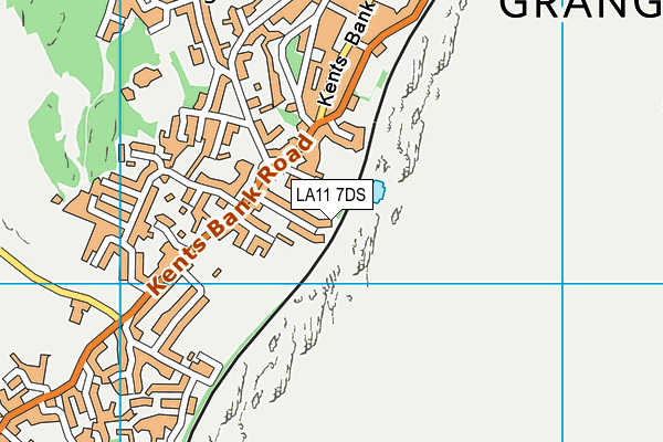 LA11 7DS map - OS VectorMap District (Ordnance Survey)