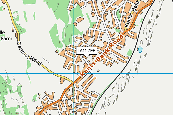 LA11 7EE map - OS VectorMap District (Ordnance Survey)