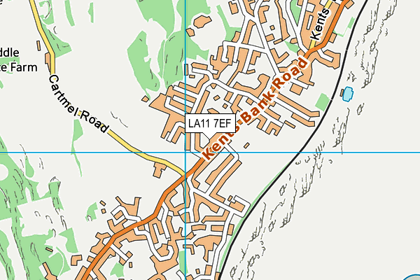 LA11 7EF map - OS VectorMap District (Ordnance Survey)