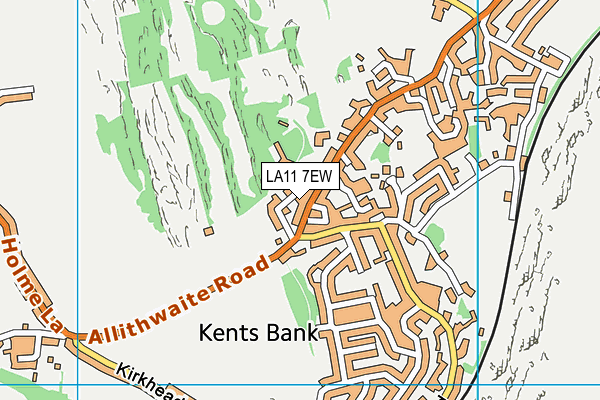 LA11 7EW map - OS VectorMap District (Ordnance Survey)