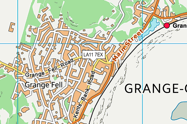 LA11 7EX map - OS VectorMap District (Ordnance Survey)