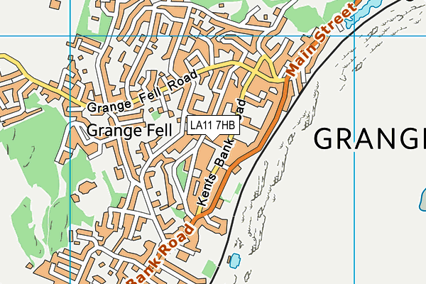 LA11 7HB map - OS VectorMap District (Ordnance Survey)