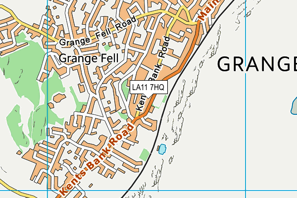 Berners Swimming Pool (Closed) map (LA11 7HQ) - OS VectorMap District (Ordnance Survey)