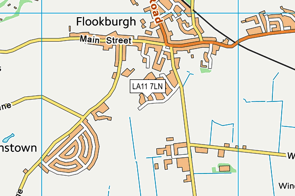 LA11 7LN map - OS VectorMap District (Ordnance Survey)