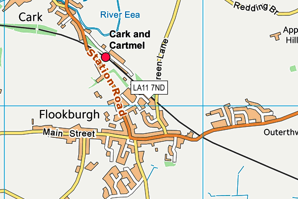 LA11 7ND map - OS VectorMap District (Ordnance Survey)