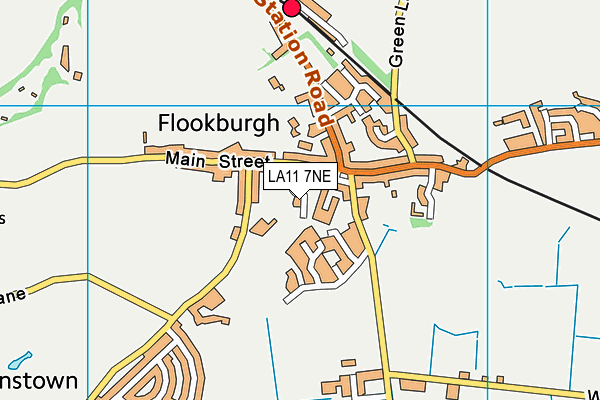 LA11 7NE map - OS VectorMap District (Ordnance Survey)