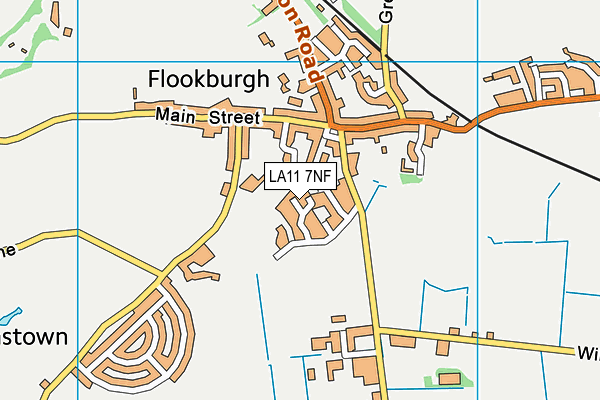 LA11 7NF map - OS VectorMap District (Ordnance Survey)