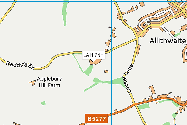 LA11 7NH map - OS VectorMap District (Ordnance Survey)