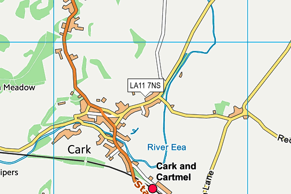 LA11 7NS map - OS VectorMap District (Ordnance Survey)