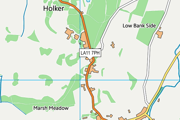 LA11 7PH map - OS VectorMap District (Ordnance Survey)