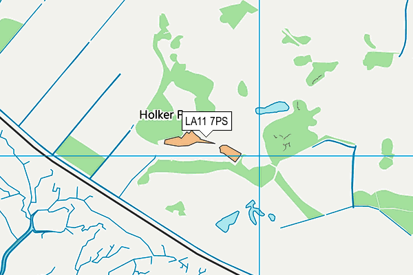 LA11 7PS map - OS VectorMap District (Ordnance Survey)