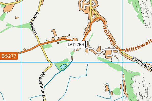 LA11 7RH map - OS VectorMap District (Ordnance Survey)