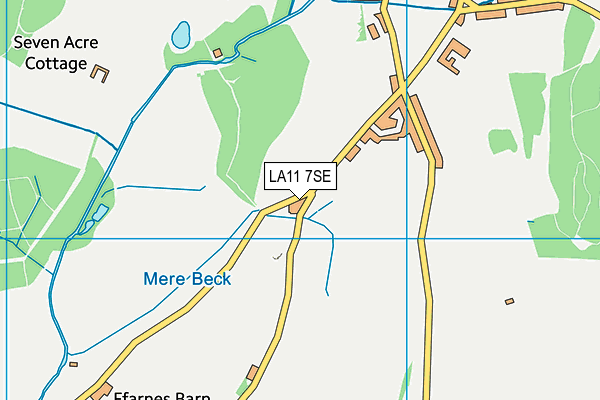 LA11 7SE map - OS VectorMap District (Ordnance Survey)