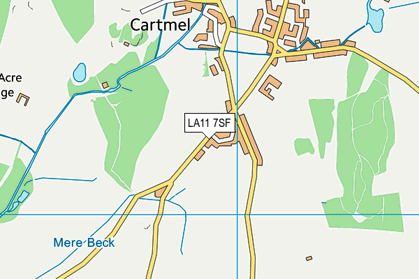 LA11 7SF map - OS VectorMap District (Ordnance Survey)