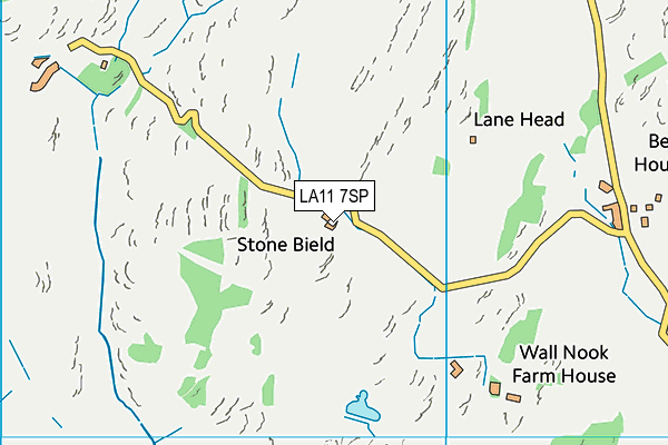 LA11 7SP map - OS VectorMap District (Ordnance Survey)