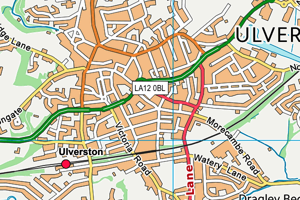 LA12 0BL map - OS VectorMap District (Ordnance Survey)