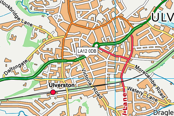 LA12 0DB map - OS VectorMap District (Ordnance Survey)