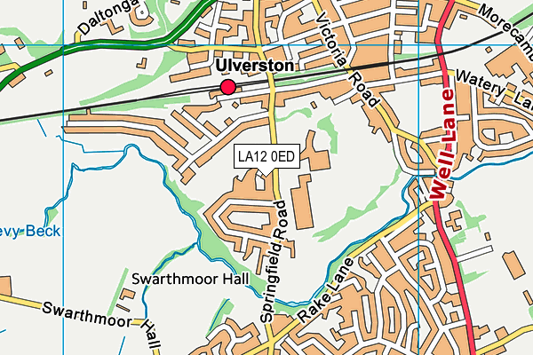 LA12 0ED map - OS VectorMap District (Ordnance Survey)