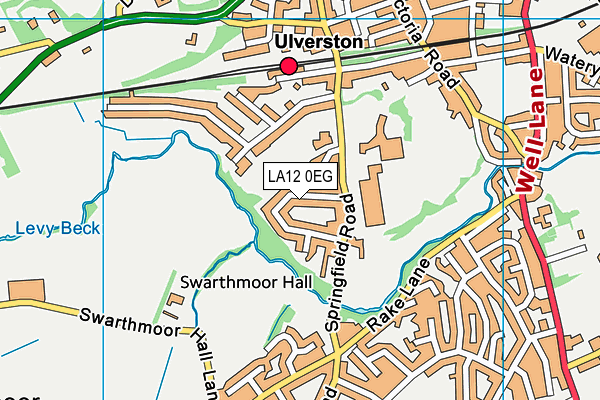 LA12 0EG map - OS VectorMap District (Ordnance Survey)