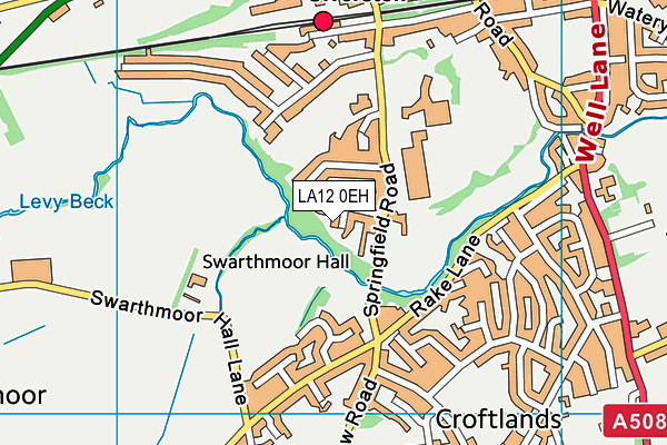 LA12 0EH map - OS VectorMap District (Ordnance Survey)