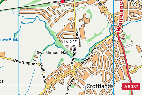 LA12 0EJ map - OS VectorMap District (Ordnance Survey)