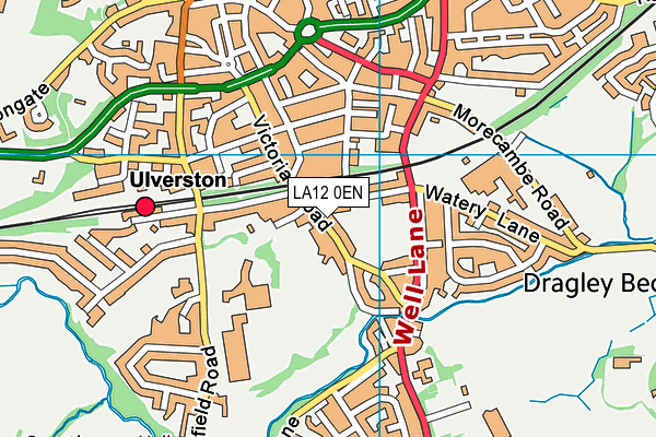 LA12 0EN map - OS VectorMap District (Ordnance Survey)