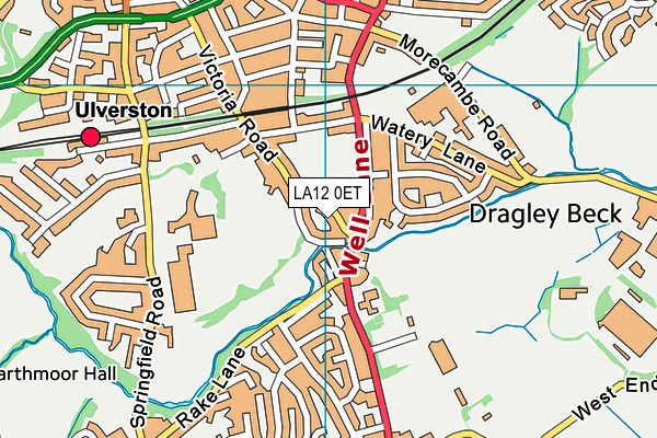 LA12 0ET map - OS VectorMap District (Ordnance Survey)