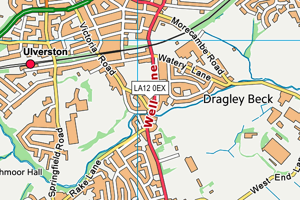 LA12 0EX map - OS VectorMap District (Ordnance Survey)