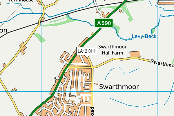 LA12 0HH map - OS VectorMap District (Ordnance Survey)