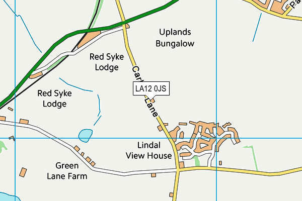 LA12 0JS map - OS VectorMap District (Ordnance Survey)