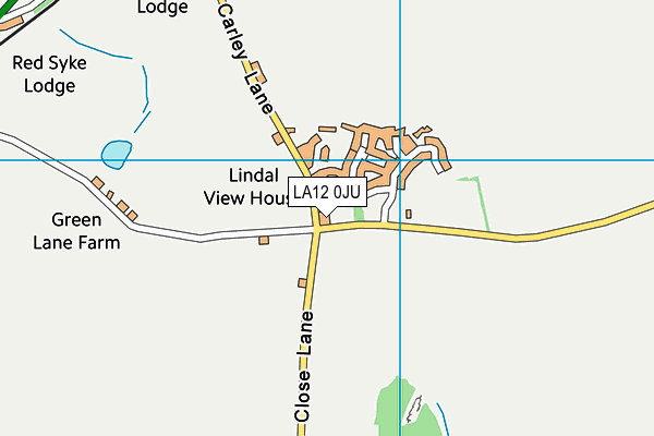 LA12 0JU map - OS VectorMap District (Ordnance Survey)