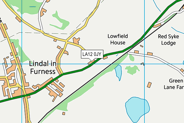LA12 0JY map - OS VectorMap District (Ordnance Survey)
