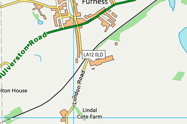 LA12 0LD map - OS VectorMap District (Ordnance Survey)