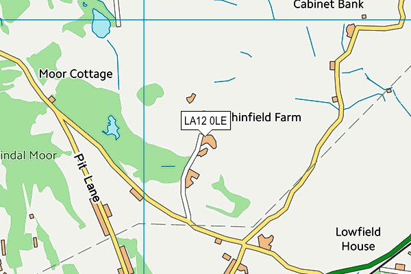 LA12 0LE map - OS VectorMap District (Ordnance Survey)