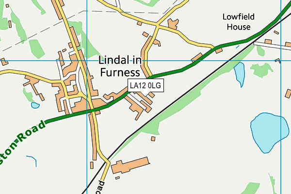 LA12 0LG map - OS VectorMap District (Ordnance Survey)