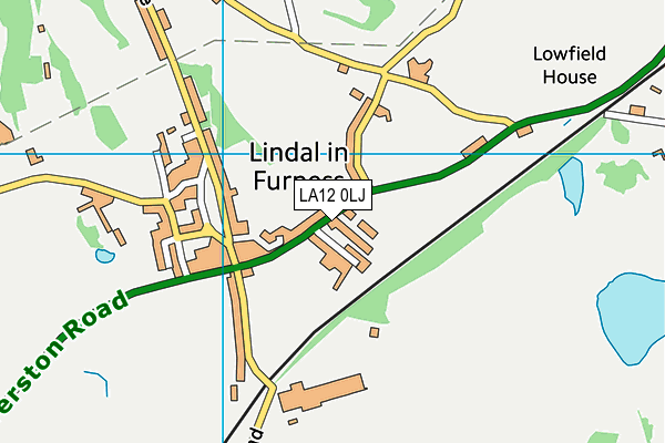 LA12 0LJ map - OS VectorMap District (Ordnance Survey)