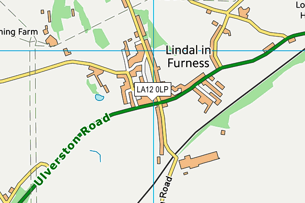 LA12 0LP map - OS VectorMap District (Ordnance Survey)