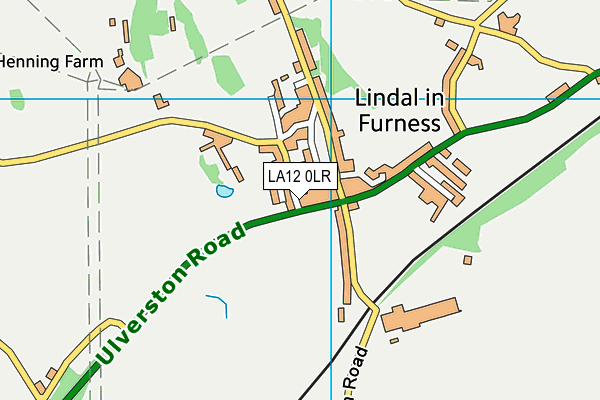 LA12 0LR map - OS VectorMap District (Ordnance Survey)