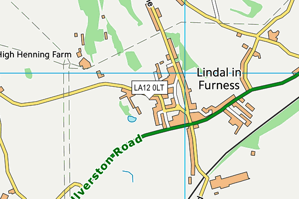 LA12 0LT map - OS VectorMap District (Ordnance Survey)