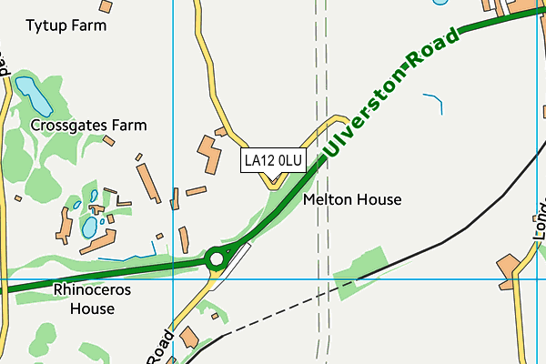 LA12 0LU map - OS VectorMap District (Ordnance Survey)