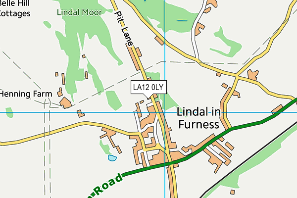 LA12 0LY map - OS VectorMap District (Ordnance Survey)