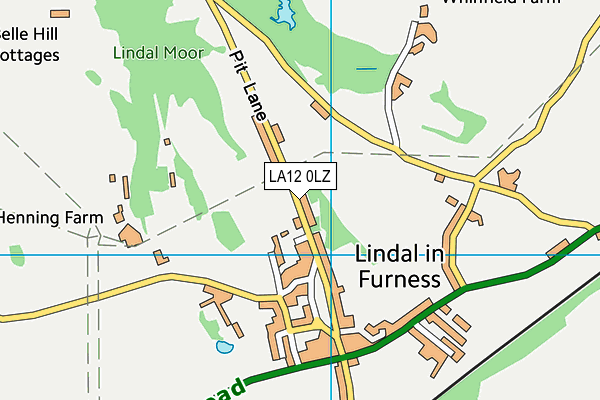 LA12 0LZ map - OS VectorMap District (Ordnance Survey)