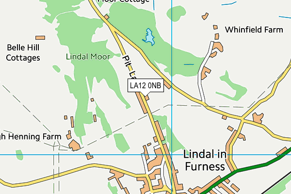 Lindal and Marton Primary School map (LA12 0NB) - OS VectorMap District (Ordnance Survey)
