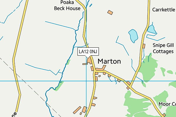 LA12 0NJ map - OS VectorMap District (Ordnance Survey)